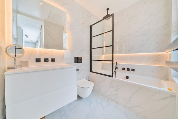 Bathroom, Interior, Marble, Marble Walls