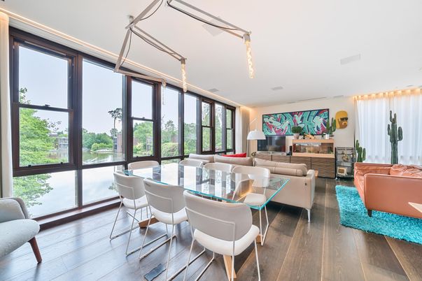 Dining room, Interior, Living room, Wood Texture Flooring