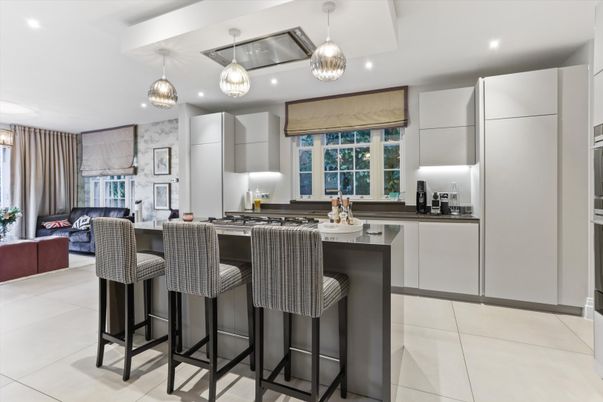 Interior, Kitchen, Living room, Pendant Lights, Recessed Lighting, Stainless Steel Appliances