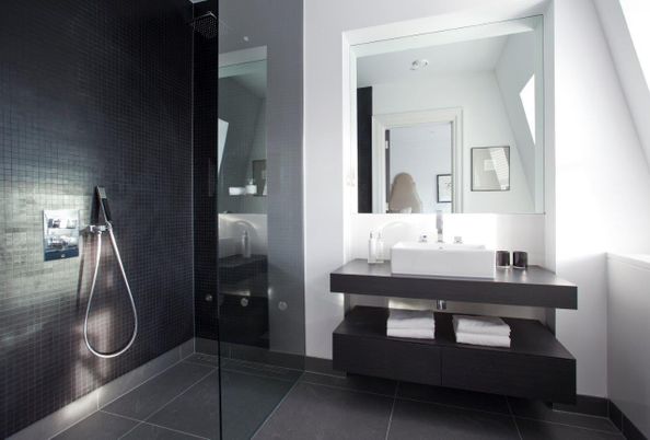 Bathroom, Glass Shower, Interior