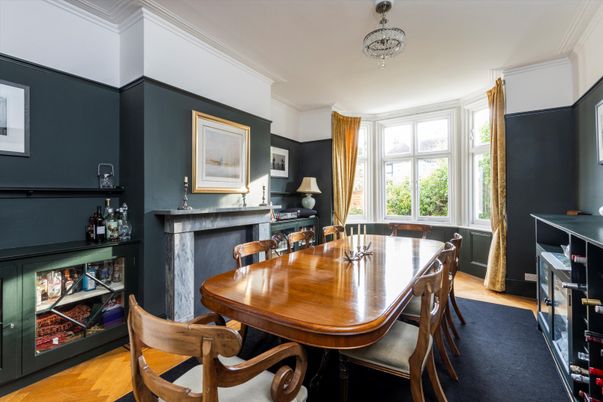 Dining room, Fireplace, Interior, Wood Texture Flooring