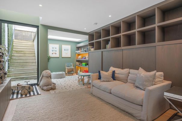 Interior, Living room, Recessed Lighting