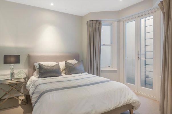 Bedroom, Interior, Recessed Lighting