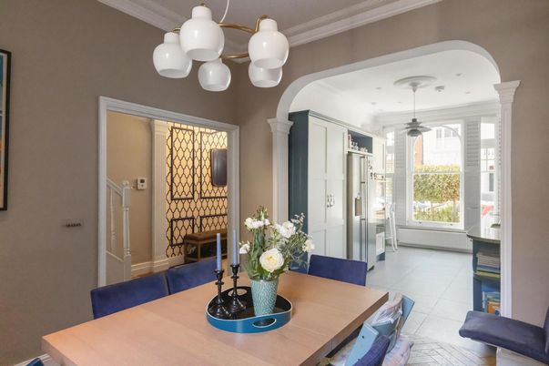 Dining room, Interior, Pendant Lights