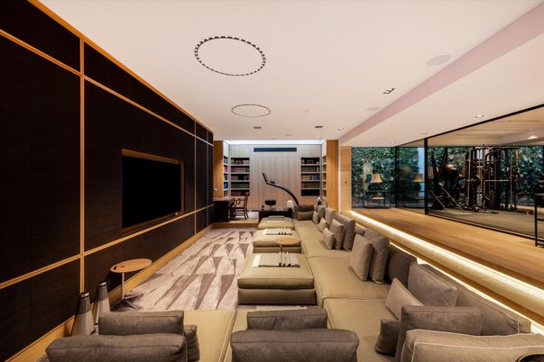 Interior, Living room, Recessed Lighting
