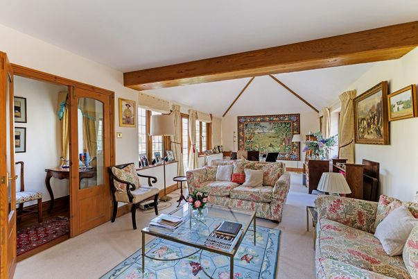 Interior, Living room, Wooden Beams