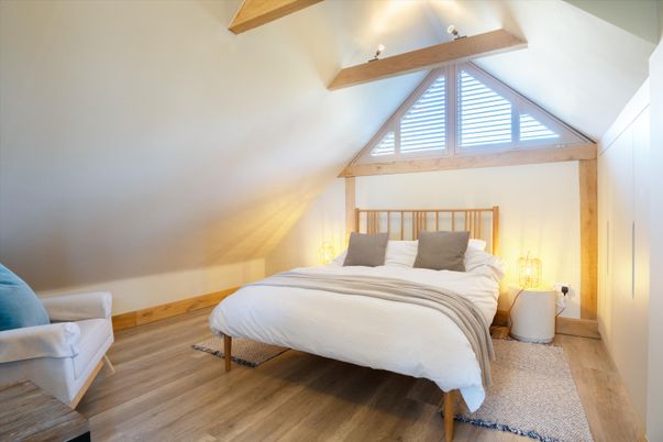 Bedroom, Interior, Wooden Beams, Wood Texture Flooring
