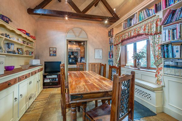 Dining room, Interior, Wooden Beams