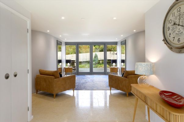 Interior, Living room, Recessed Lighting