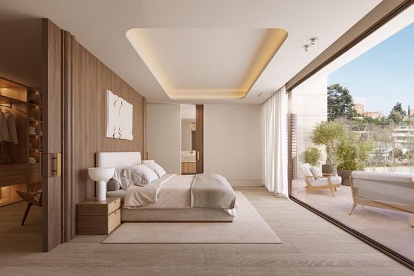 Bedroom, Interior, Wood Texture Flooring