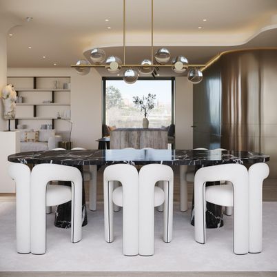Dining room, Interior, Pendant Lights, Recessed Lighting