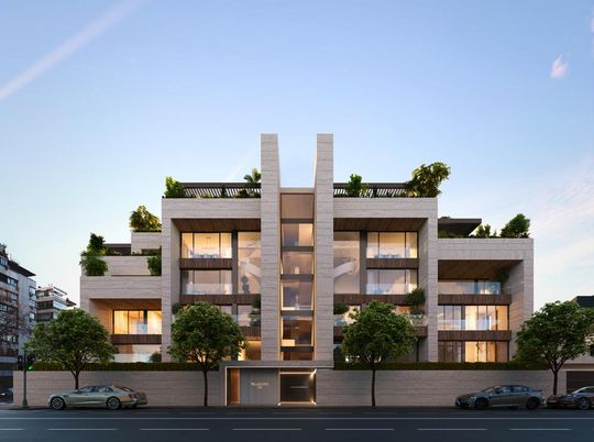 Exterior, Facade, Modern