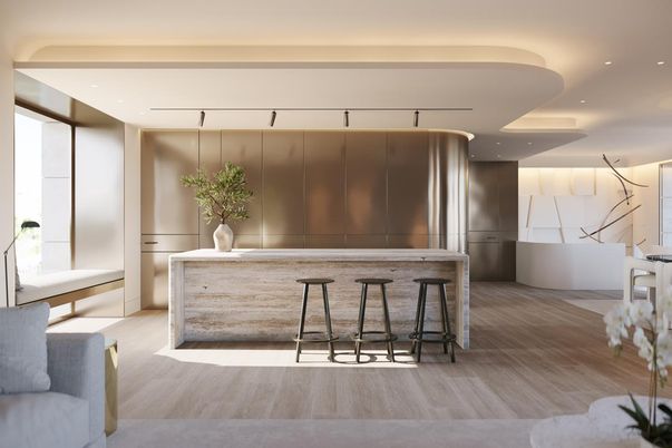 Interior, Recessed Lighting, Wood Texture Flooring