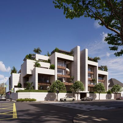 Exterior, Facade, Modern