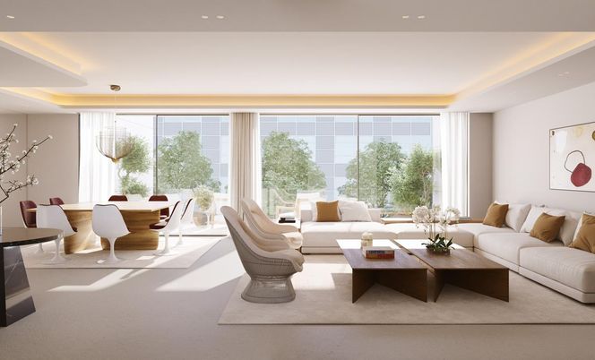 Dining room, Interior, Living room, Pendant Lights, Recessed Lighting