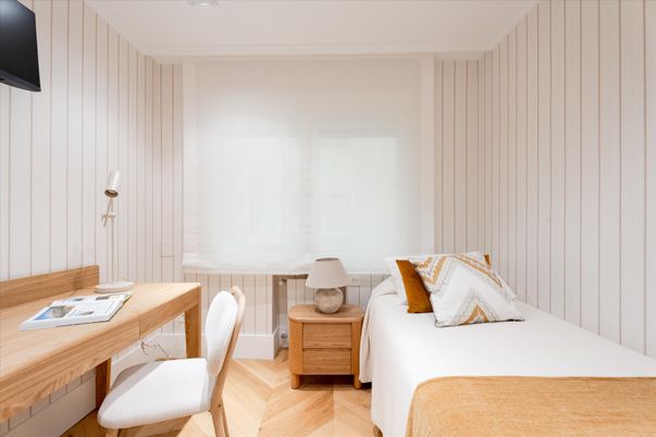 Bedroom, Home Office, Interior, Wood Texture Flooring