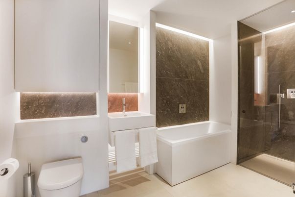Bathroom, Glass Shower, Interior