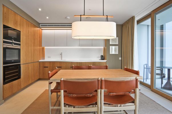 Dining room, Interior, Pendant Lights, Recessed Lighting