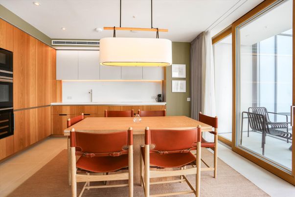 Dining room, Interior, Pendant Lights, Recessed Lighting