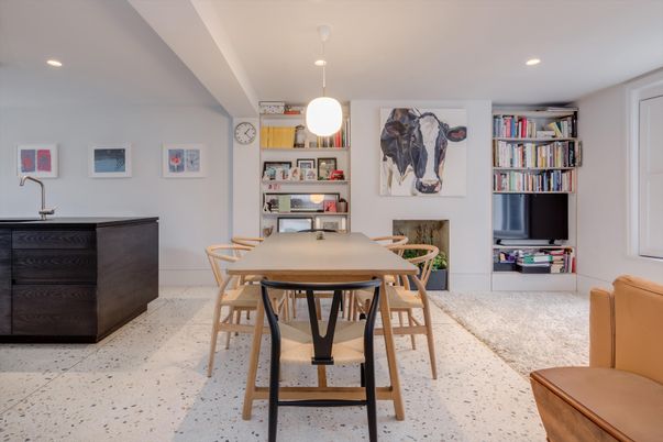 Dining room, Interior, Pendant Lights, Recessed Lighting