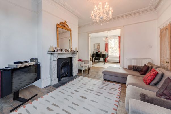 Chandelier, Fireplace, Interior, Living room, Piano