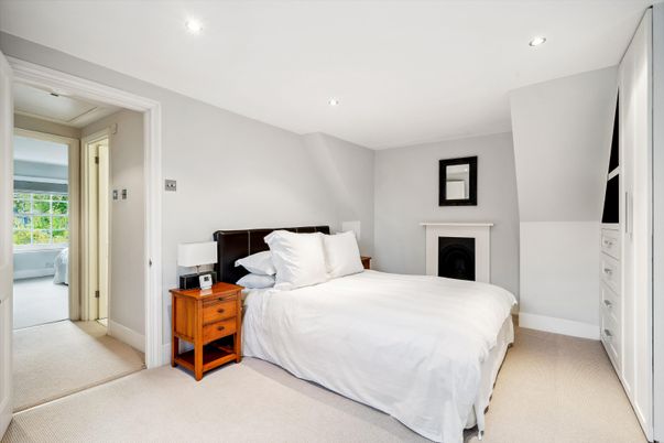 Bedroom, Fireplace, Interior, Recessed Lighting