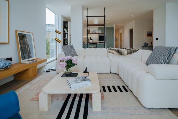 Interior, Living room, Recessed Lighting