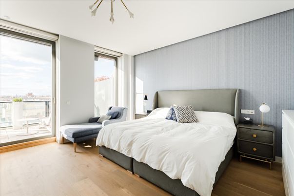 Bedroom, Interior, Wood Texture Flooring