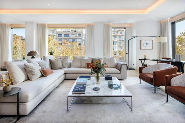 Interior, Living room, Recessed Lighting