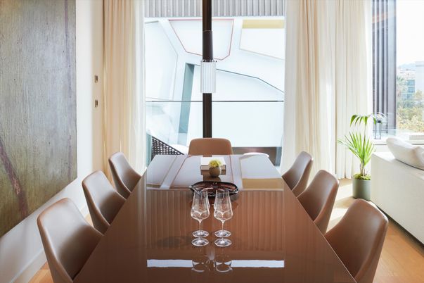 Dining room, Interior, Wood Texture Flooring