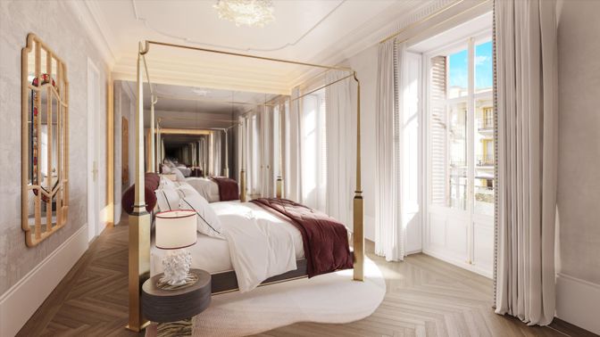 Bedroom, Interior, Wood Texture Flooring