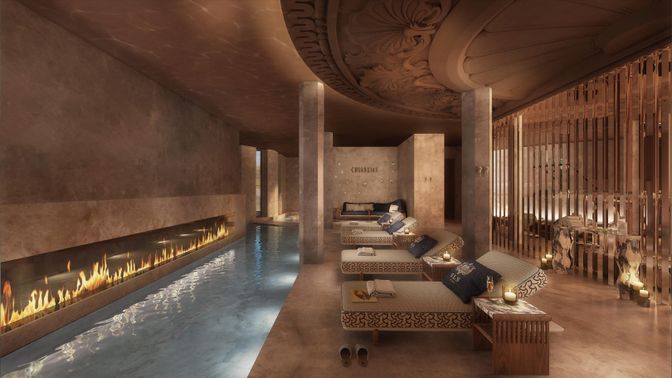 Fireplace, Interior, Pool