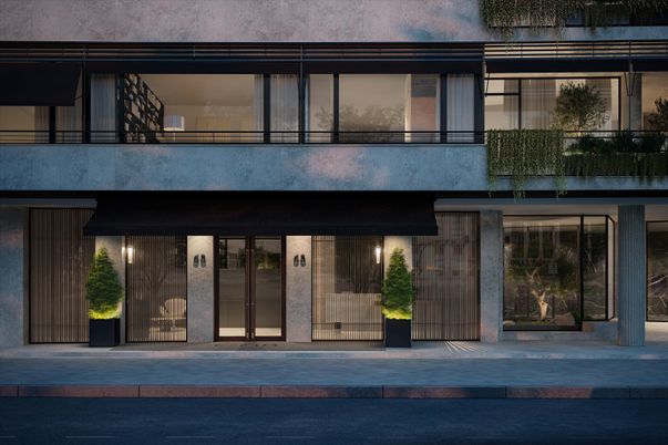 Exterior, Facade, Modern