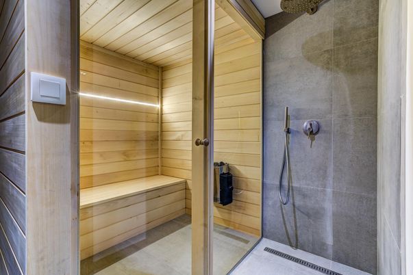 Bathroom, Interior, Sauna Room