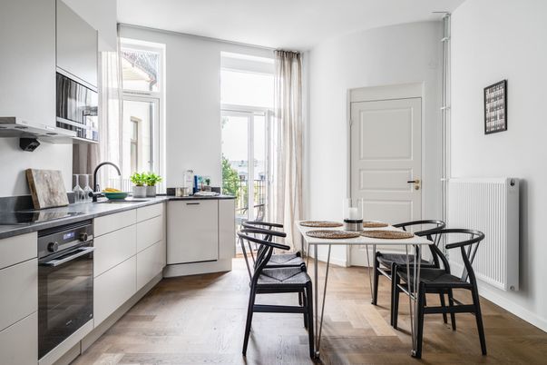 Dining room, Interior, Kitchen, Wood Texture Flooring