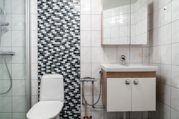 Bathroom, Glass Shower, Interior