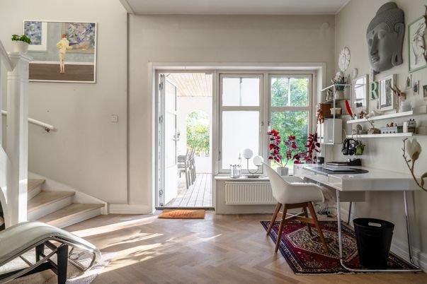 Home Office, Interior, Wood Texture Flooring