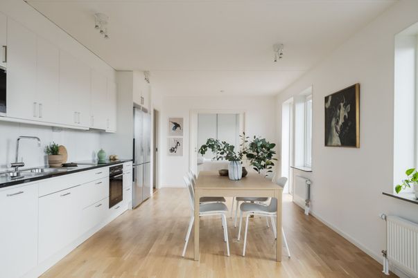 Dining room, Interior, Kitchen, Wood Texture Flooring