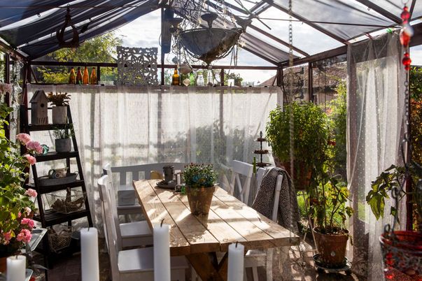 Dining room, Glass Ceilings, Interior, Sun Room