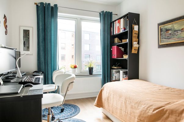 Bedroom, Home Office, Interior, Wood Texture Flooring