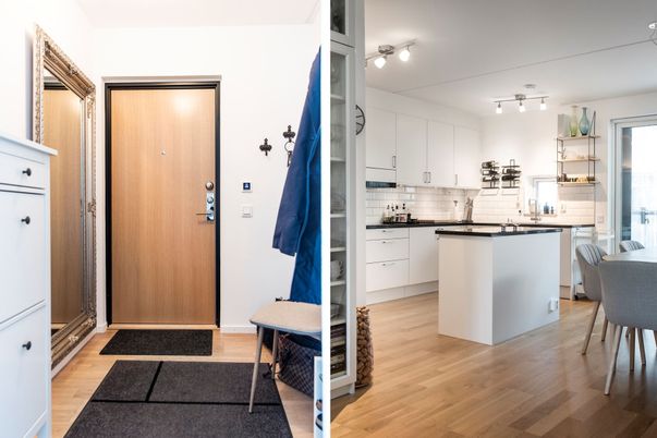 Interior, Kitchen, Wood Texture Flooring