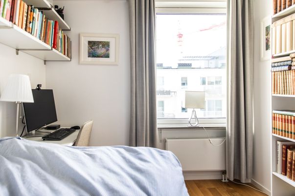 Bedroom, Home Office, Interior, Wood Texture Flooring