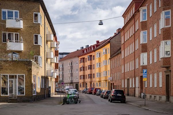 Exterior, Facade, Brick Facade, Condo Building