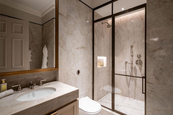 Bathroom, Glass Shower, Interior