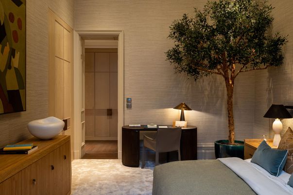 Bedroom, Home Office, Interior, Wood Texture Flooring