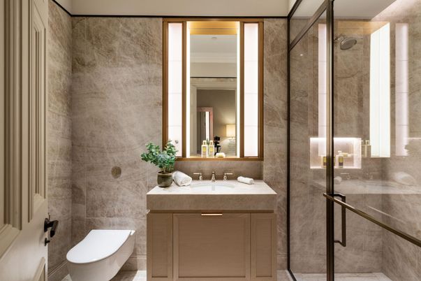 Bathroom, Glass Shower, Interior