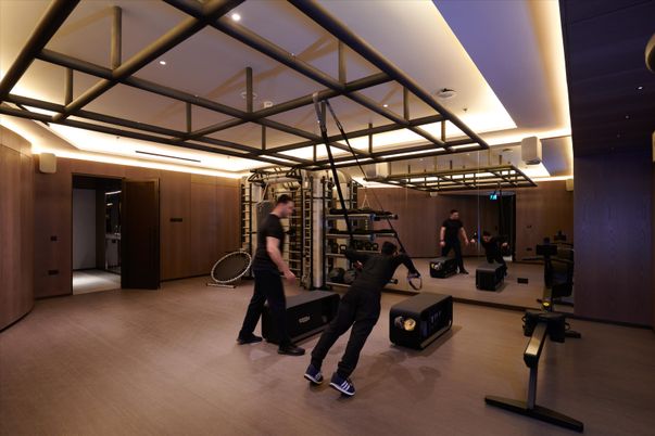 Fitness Equipment, Interior, Recessed Lighting