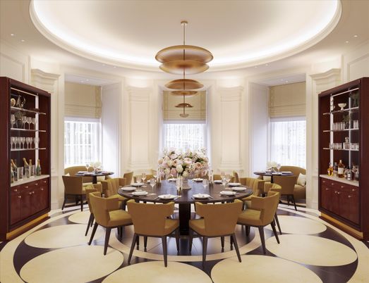 Dining room, Interior, Pendant Lights