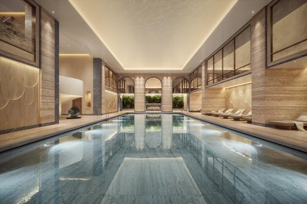 Interior, Pool, Recessed Lighting