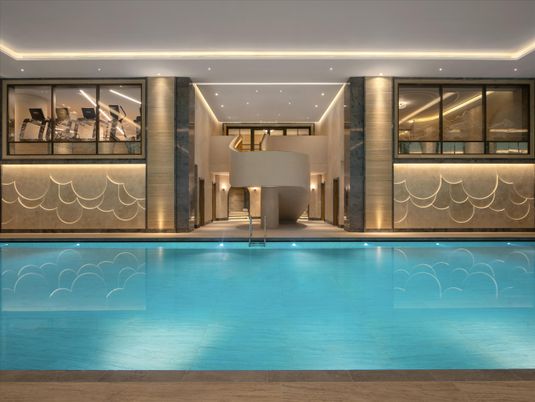 Interior, Pool, Recessed Lighting